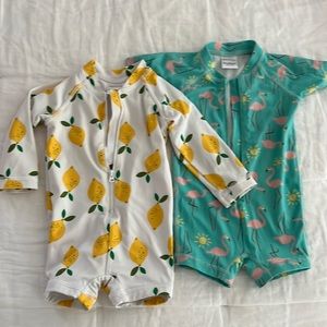Hanna Andersson rash guard swimsuits Size 6-12 months